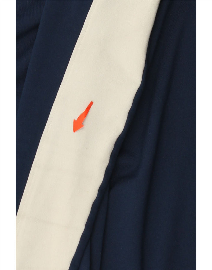 Moletom masculino UNDER ARMOUR com zíper e gola em bloco colorido azul marinho médio