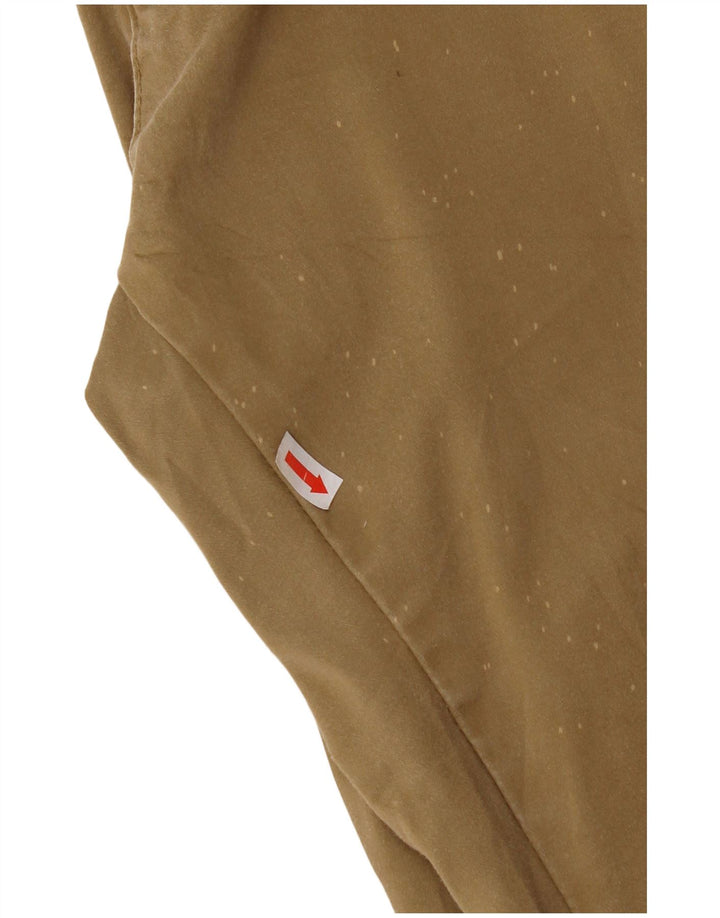 Zara Mens Slim Chino Calças EU 44 Grande W34 L29 Bege