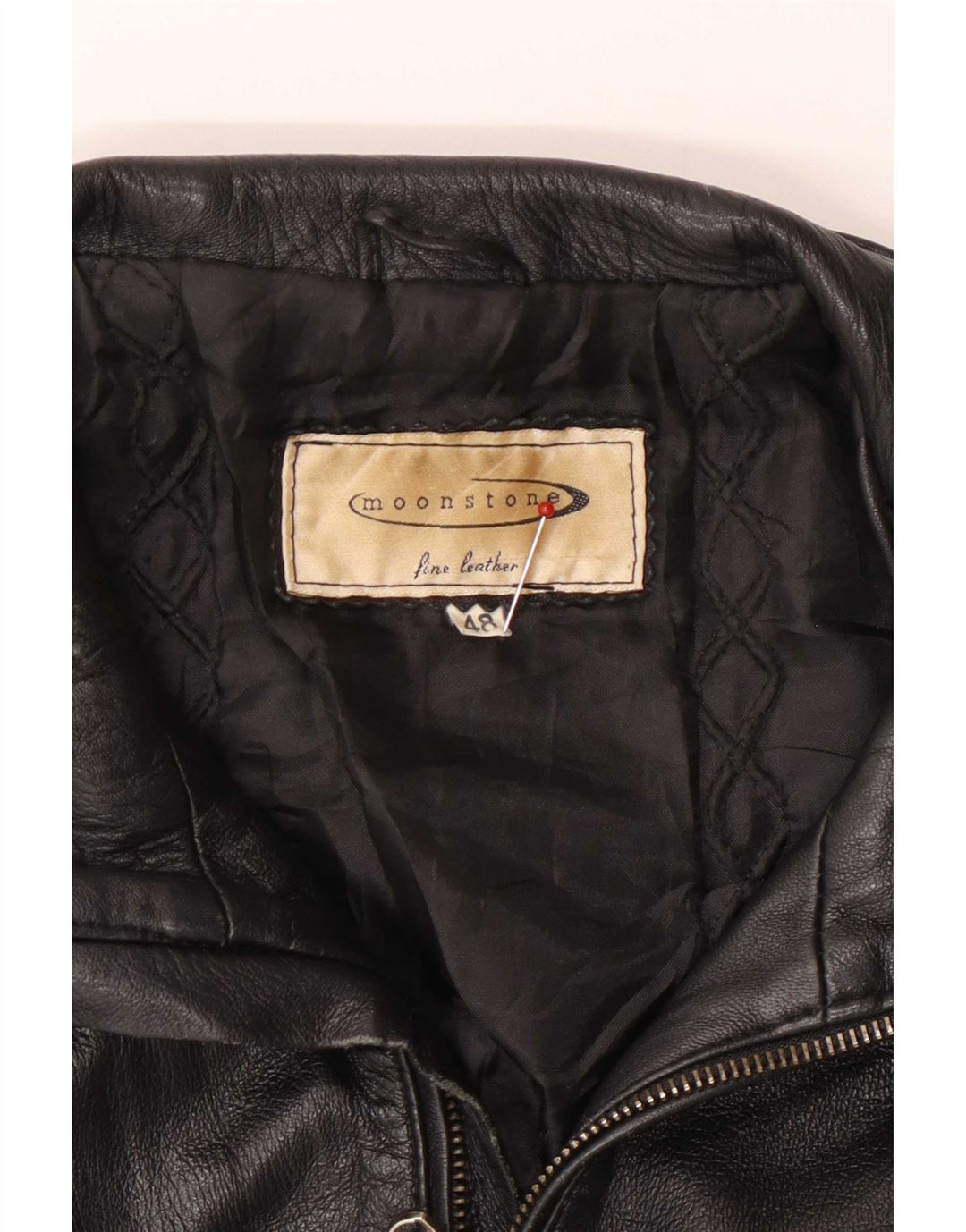 Jaqueta feminina de couro Moonstone IT 48 XL preta