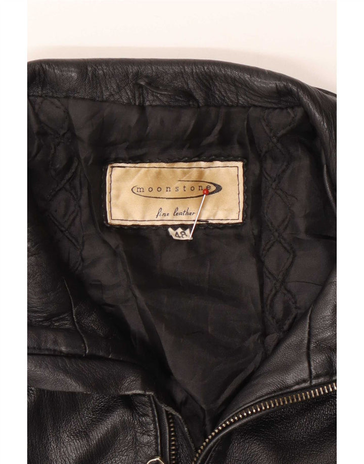 Jaqueta feminina de couro Moonstone IT 48 XL preta