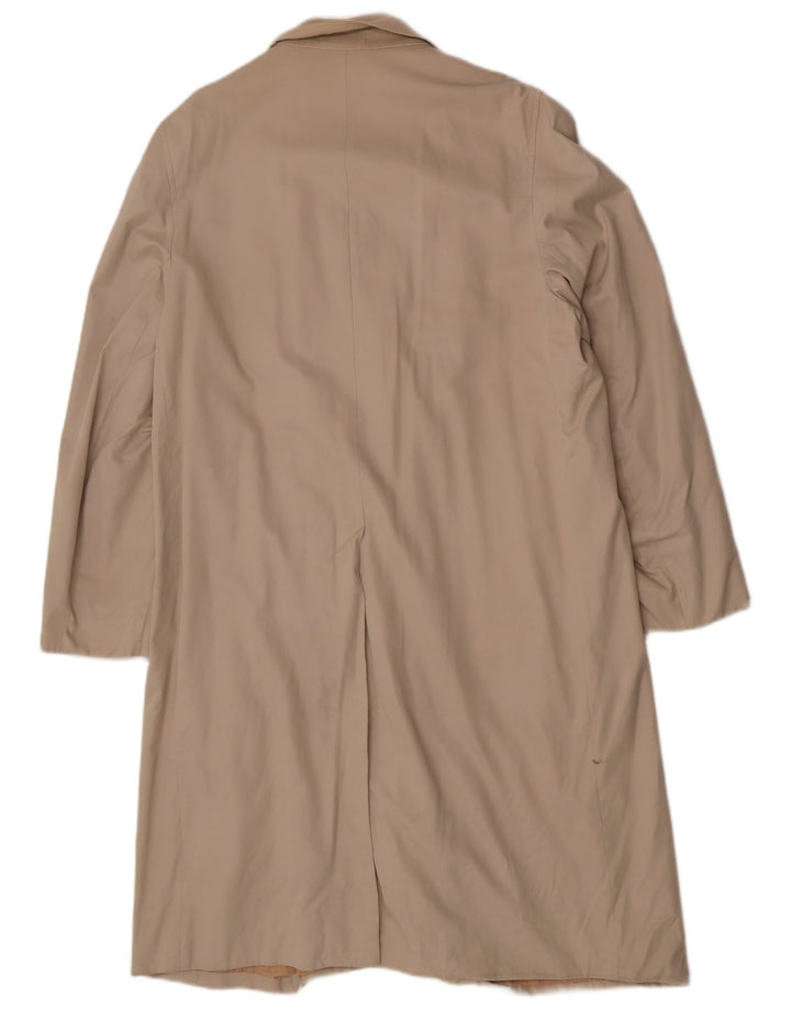 Sobretudo masculino Aquascutum UK 40 grande algodão bege