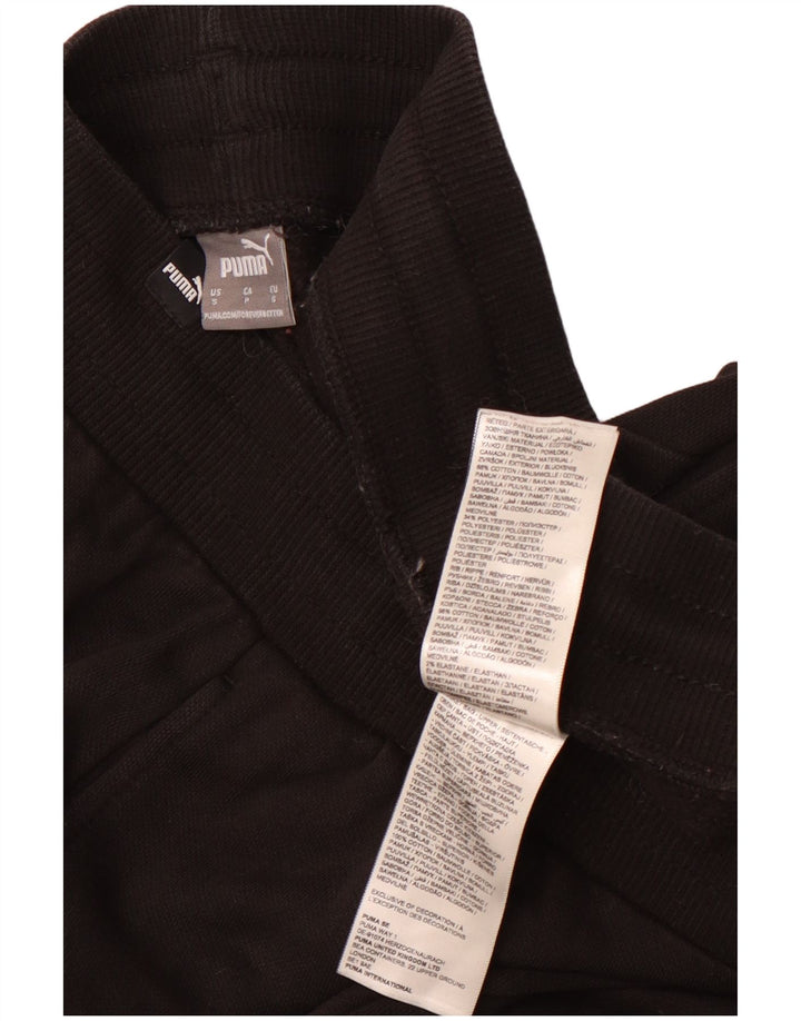 Calça de treino masculina Puma Joggers pequeno algodão preto