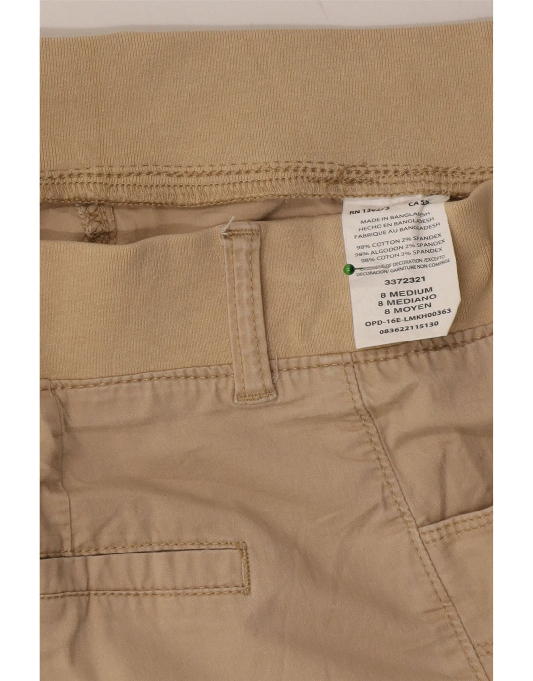 LEE Womens Relaxed Fit Capri Trousers US 8 Medium W30 L22 Beige Cotton Vintage Lee and Second-Hand Lee from Messina Hembry 