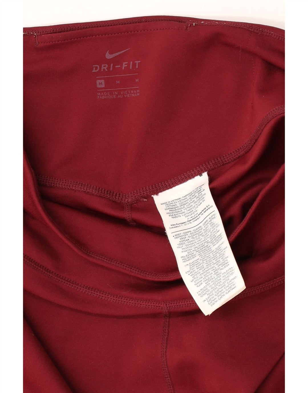 Leggings Nike Dri Fit Feminino UK 12 Médio Borgonha Poliéster