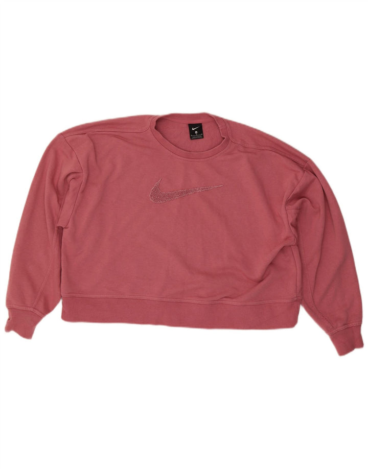 Moletom Nike Feminino Oversized Crop Graphic Jumper UK 14 Médio Rosa