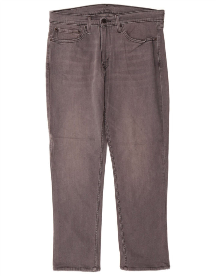 Levi's Mens Slim Jeans W34 L30 Cinza Algodão