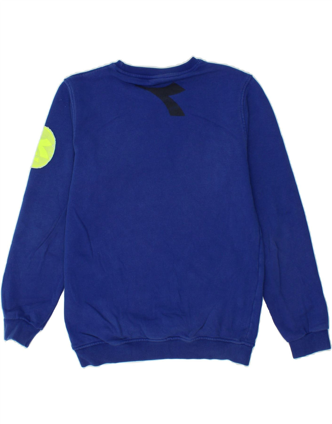 DIADORA Boys Graphic Sweatshirt Jumper 13-14 Years Blue Cotton Vintage Diadora and Second-Hand Diadora from Messina Hembry 