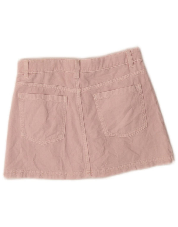 Marks & Spencer Mini saia jeans para meninas 10-11 anos W24 algodão rosa