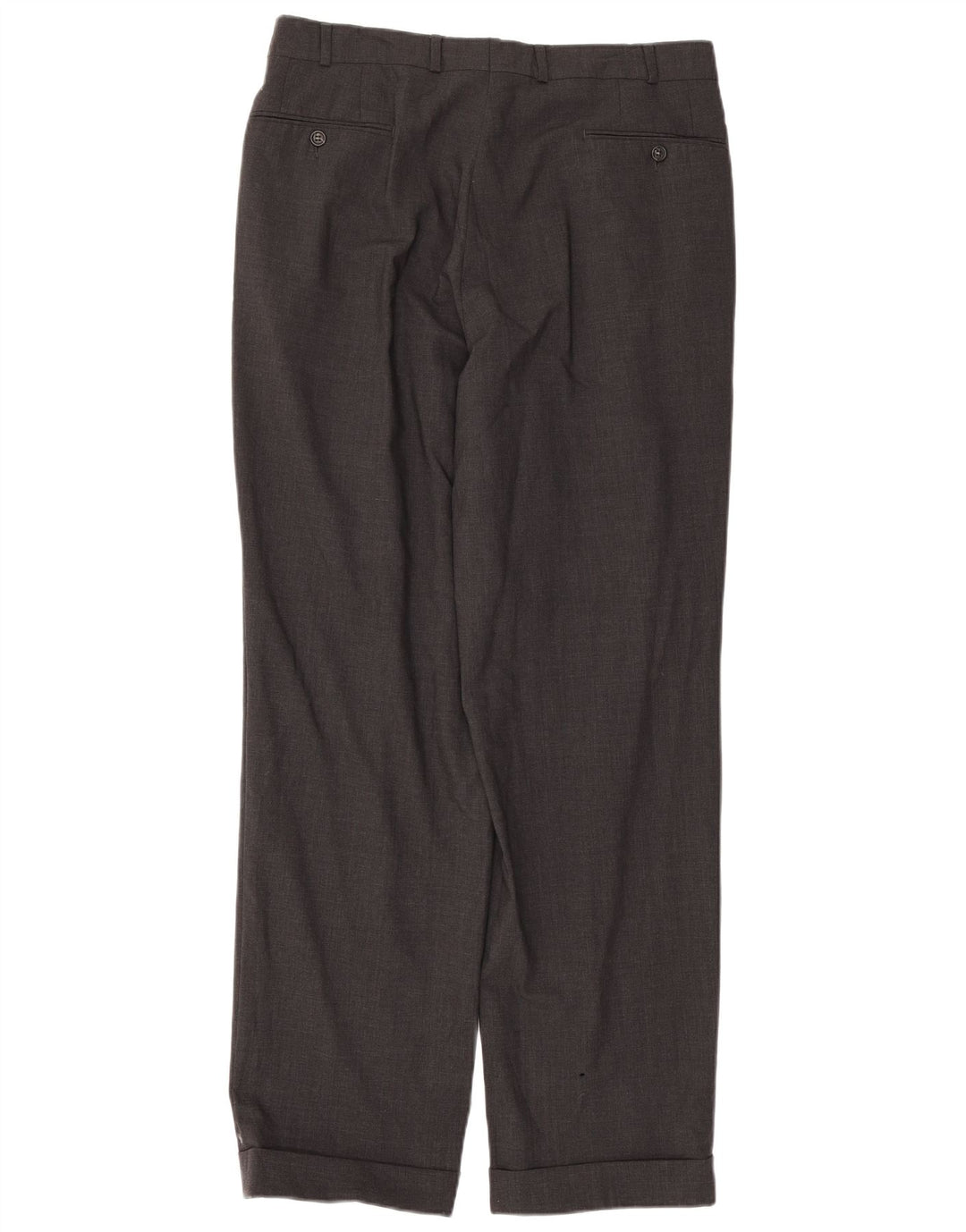 Calça masculina Daniel Hechter Pegged Suit EU 52 XL W33 L32 Lã Cinza