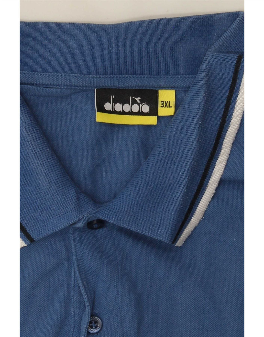 Camisa polo masculina Diadora 3XL listrada azul