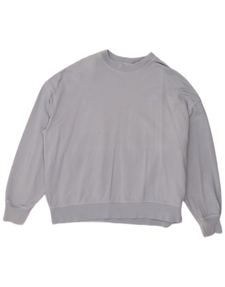 Levi's Mens Loose Fit Moletom Jumper Médio Azul