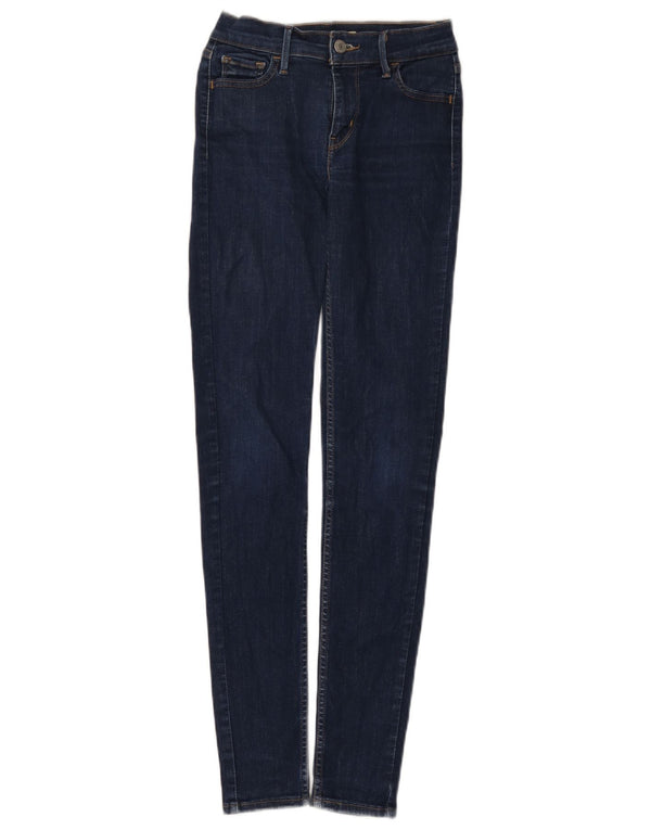 Jeans skinny feminino Levi's W26 L32 algodão azul marinho