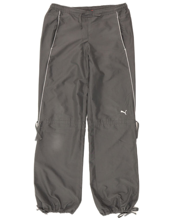 Calça de treino feminina Puma Joggers UK 10 pequeno poliéster cinza
