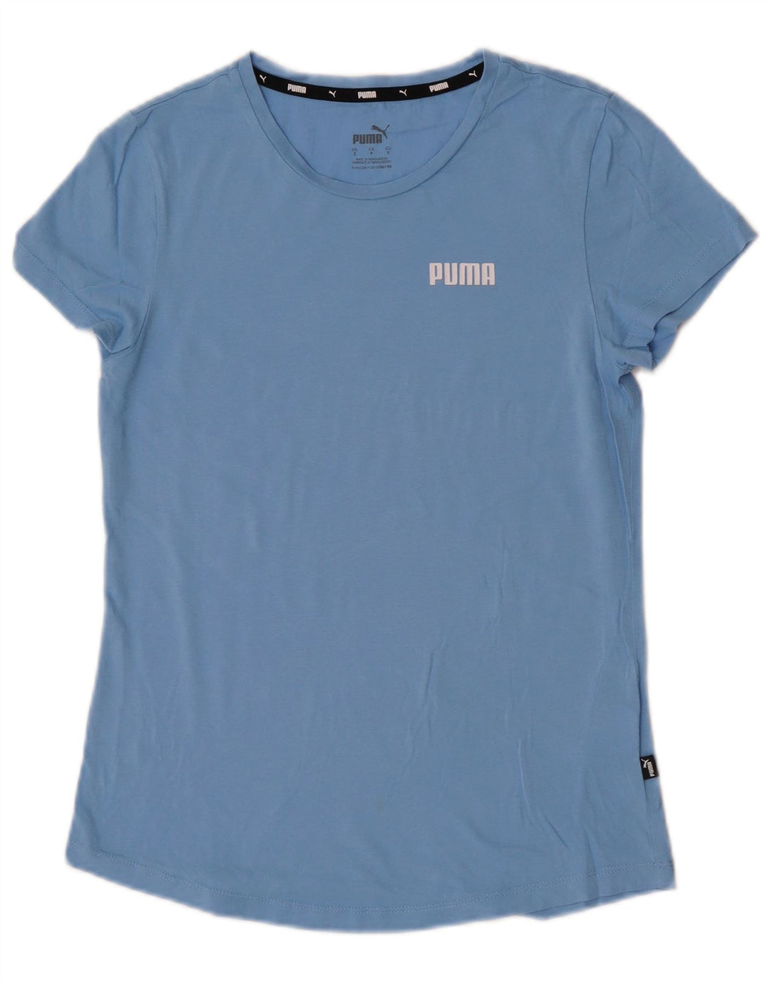 Camiseta feminina Puma UK 10 pequena algodão azul