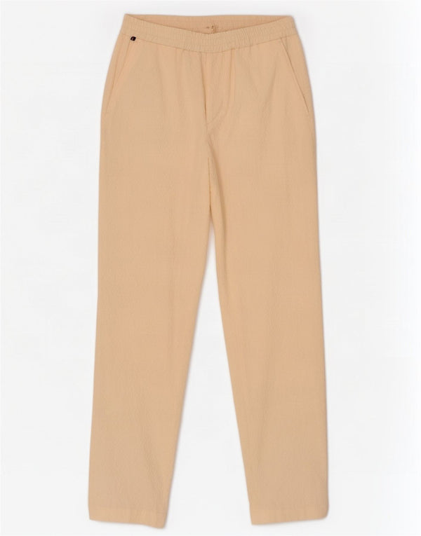 Tommy Hilfiger Mens Slim Chino Calças W32 L30 Algodão Amarelo