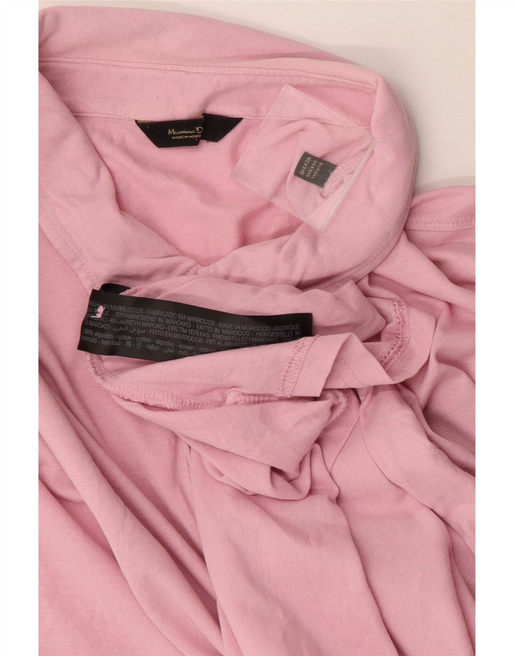 Camisa polo masculina Massimo Dutti 2XL algodão rosa