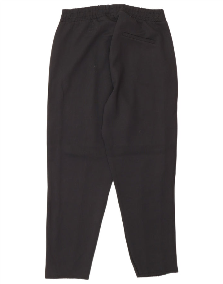Calça de treino feminina Zara UK 12 médio preto colorblock poliamida