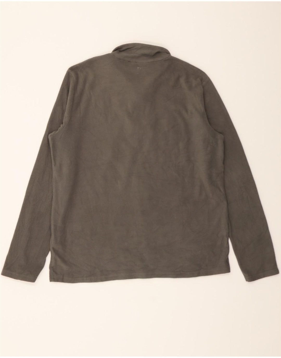 MOUNTAIN WAREHOUSE Mens Zip Neck Fleece Jumper Large Grey Polyester Vintage Mountain Warehouse and Second-Hand Mountain Warehouse from Messina Hembry 