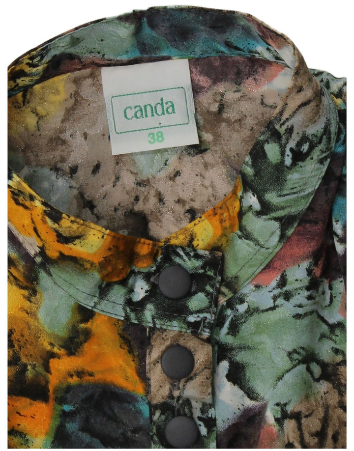 Blusa feminina CANDA com estampa abstrata UE 38 média multicolorida