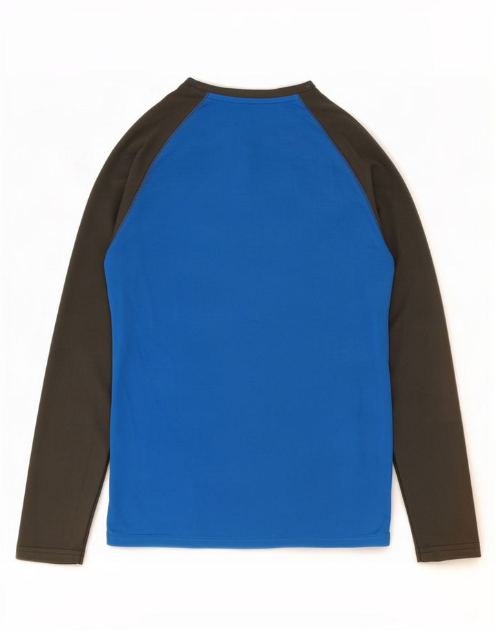 Mountain Warehouse Mens IsoCool Top Manga Longa Pequeno Colourblock Azul