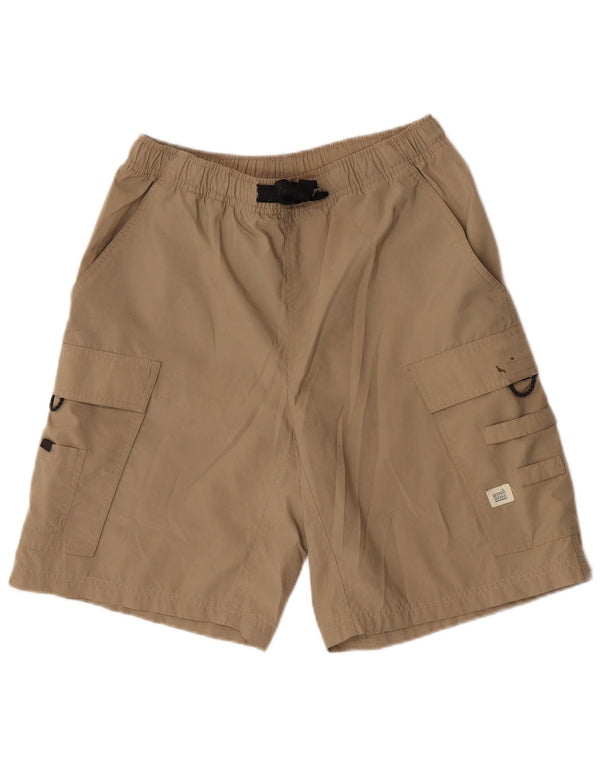 Nike Mens Cargo Shorts UK 36/38 Pequeno W29 Poliéster Bege