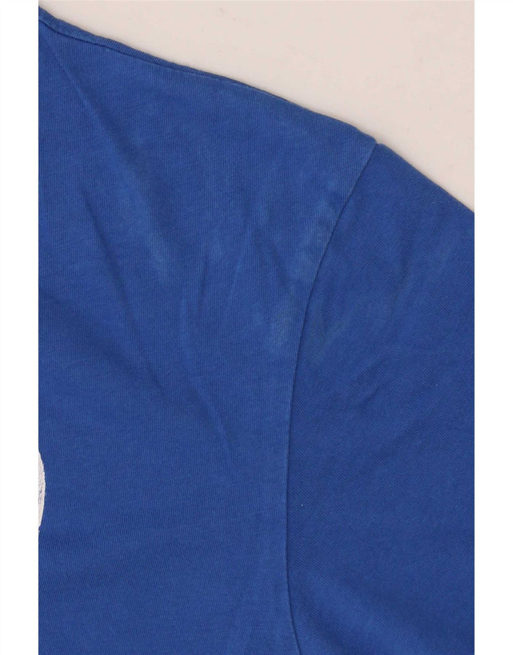 Camiseta gráfica masculina G-Star Top pequeno algodão azul