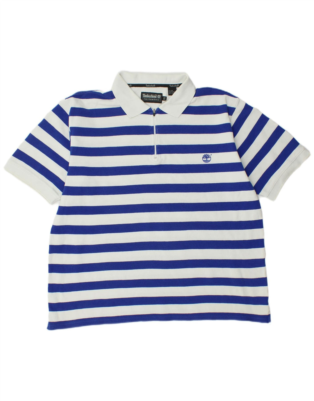 Camisa polo masculina TIMBERLAND XL algodão listrado azul