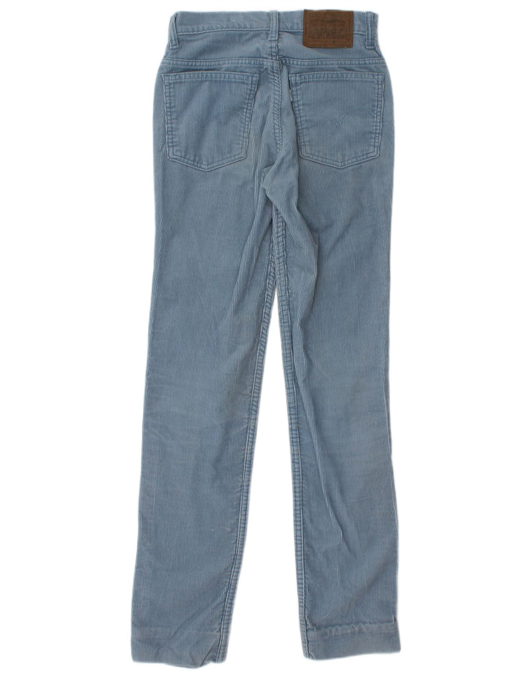 Calça feminina slim de veludo LEVI'S W26 L33 algodão azul