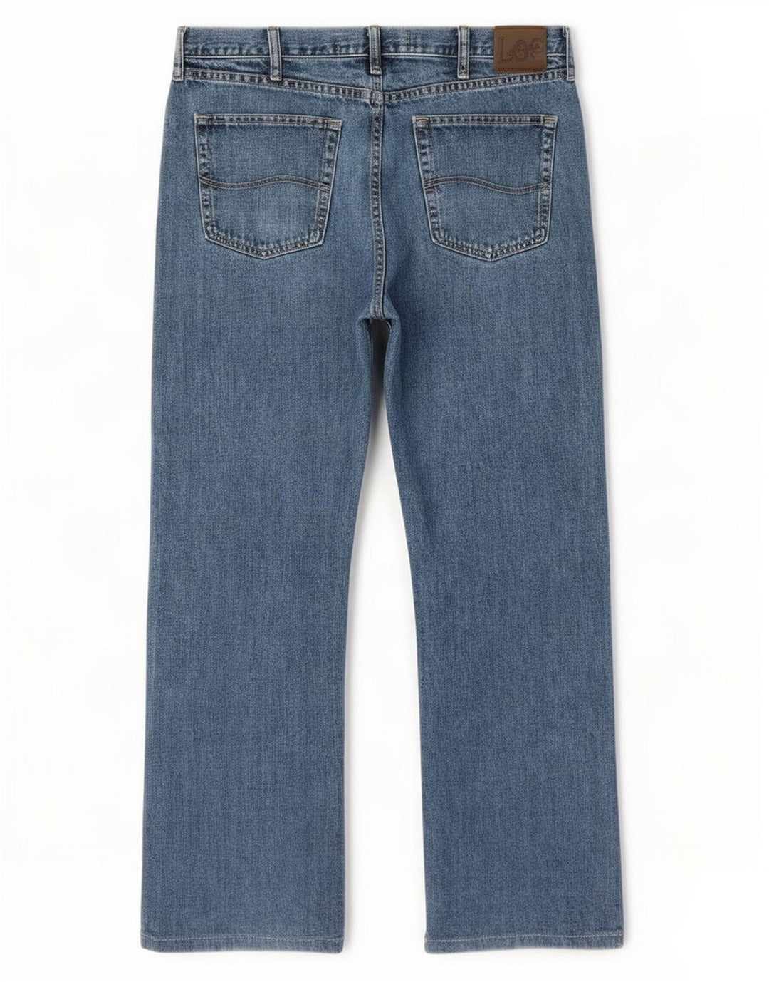 Calça jeans reta masculina Lee Regular Fit W36 L32 algodão azul