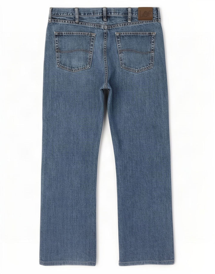 Calça jeans reta masculina Lee Regular Fit W36 L32 algodão azul