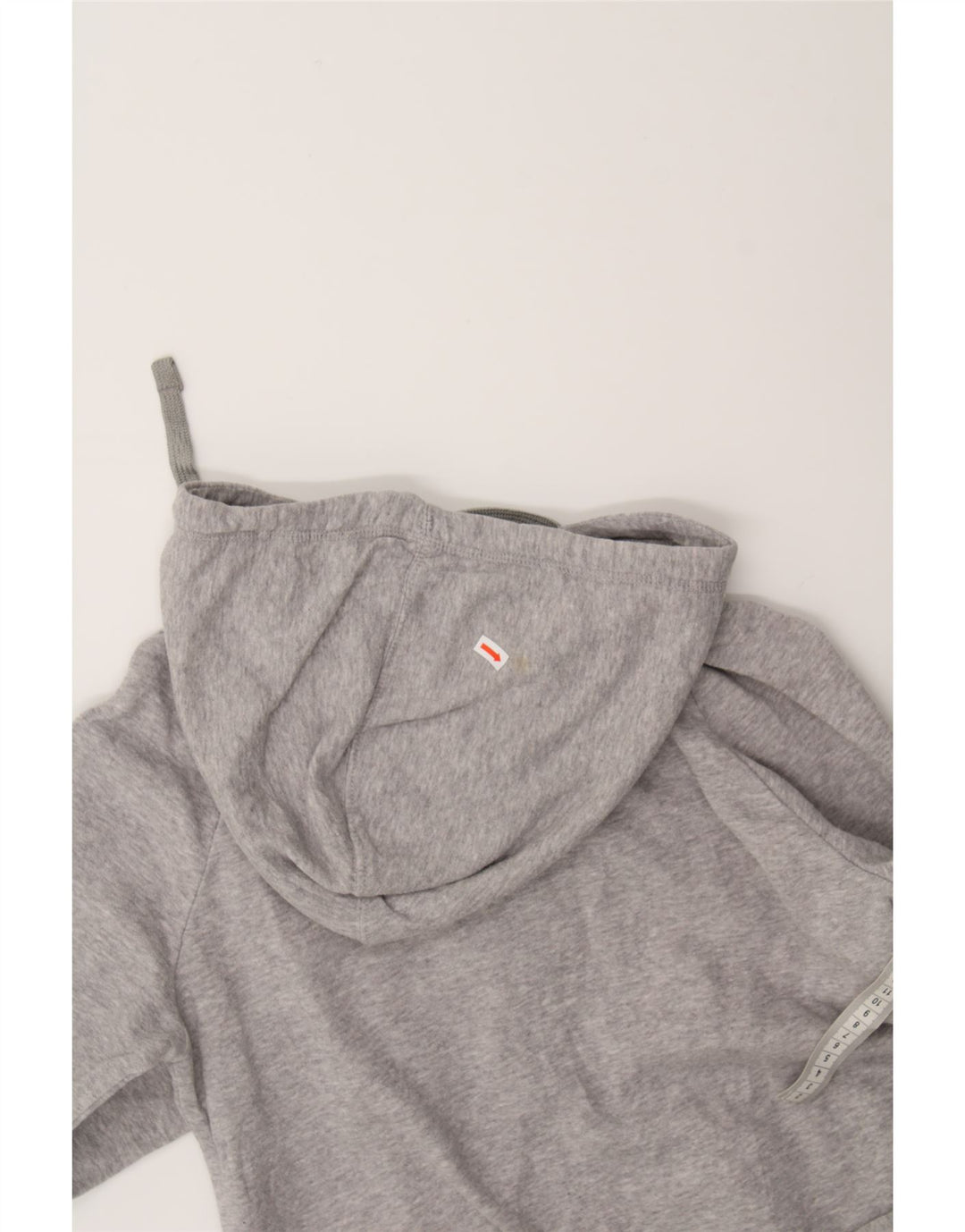 REEBOK Womens Zip Hoodie Sweater UK 14 Medium Grey Cotton Vintage Reebok and Second-Hand Reebok from Messina Hembry 