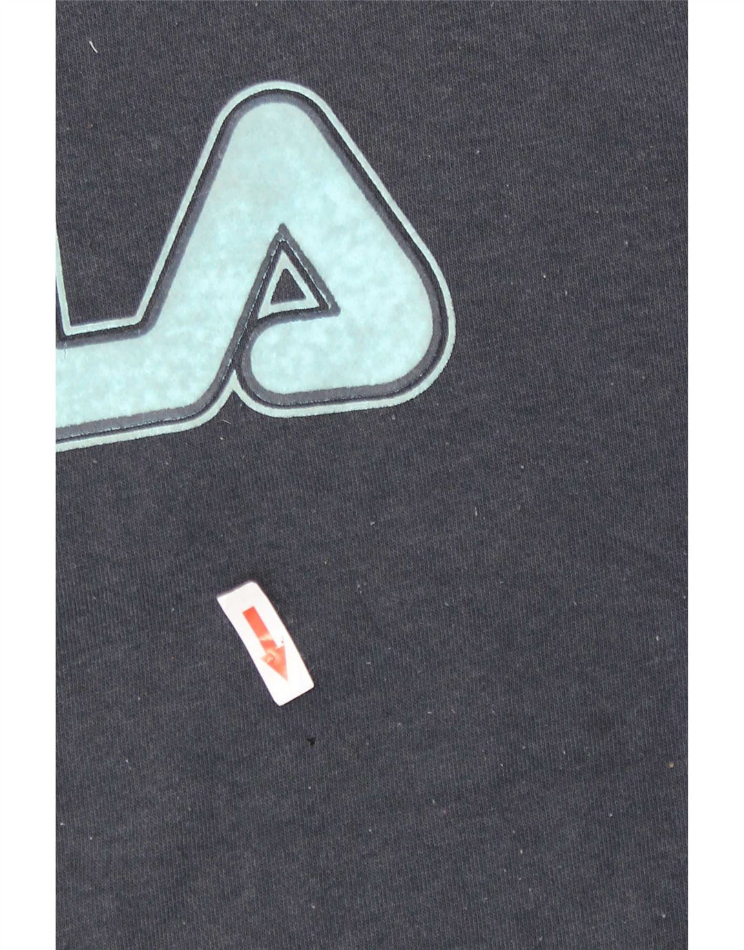Fila moletom gráfico feminino jumper UK 16 grande azul marinho poliéster