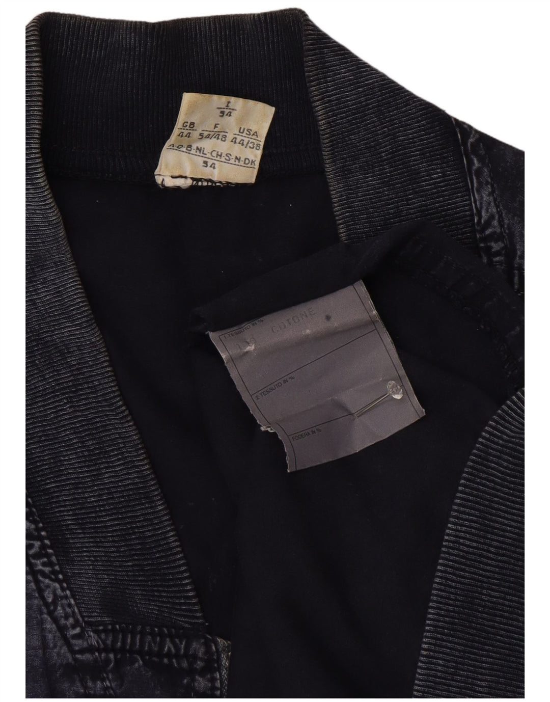 Jaqueta jeans masculina Belfe & Belfe Reino Unido 44 2XL algodão azul marinho