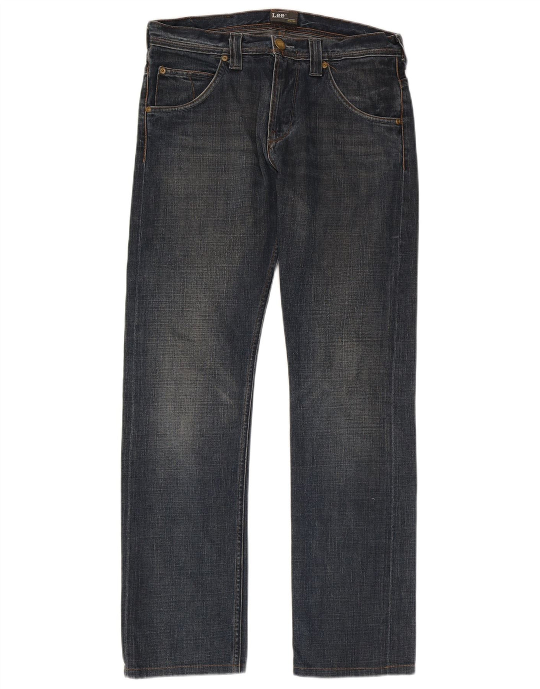 Lee Mens Zed Straight Jeans W31 L34 Azul Algodão