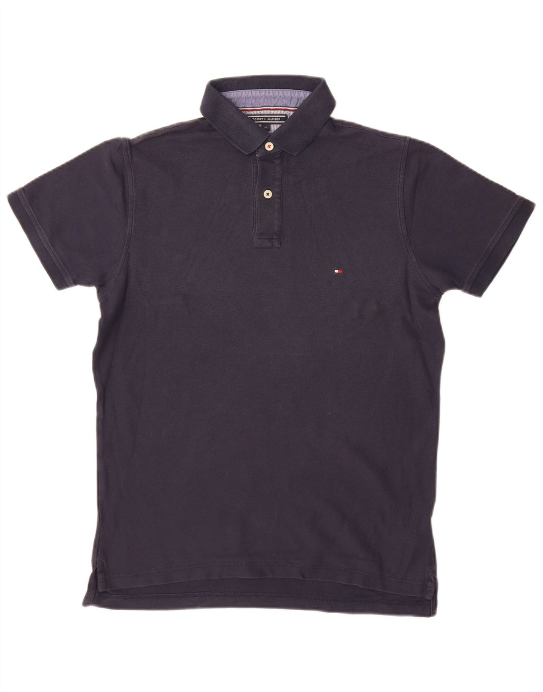 Camisa polo masculina TOMMY HILFIGER médio algodão azul marinho