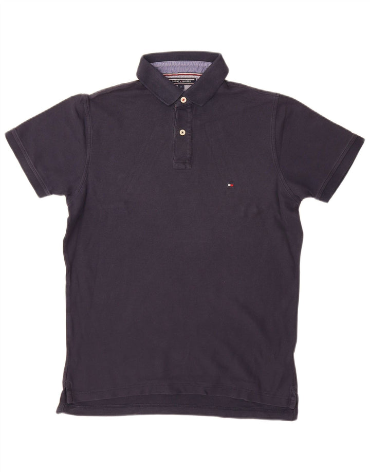 Camisa polo masculina TOMMY HILFIGER médio algodão azul marinho