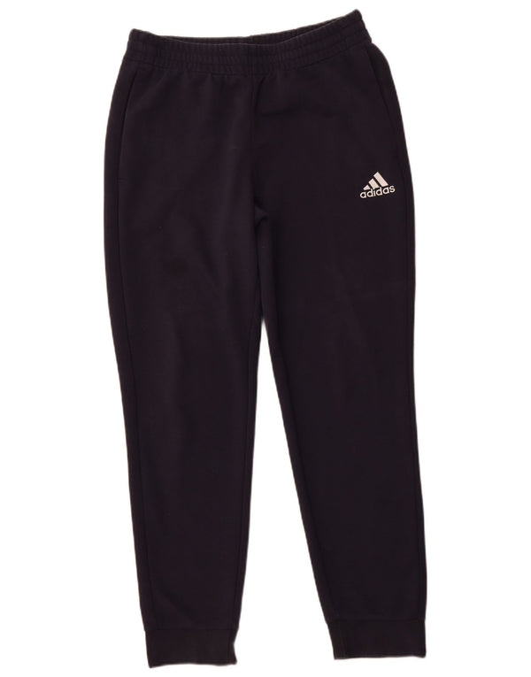 ADIDAS Calças de treino masculinas Joggers UK 40/42 Médio Azul Marinho Algodão