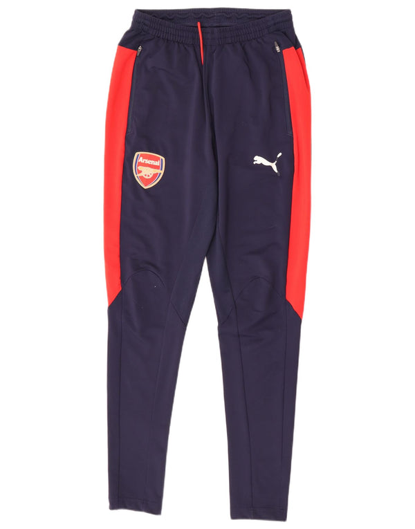 Calça de treino masculina Puma Arsenal Graphic pequena azul marinho colorblock