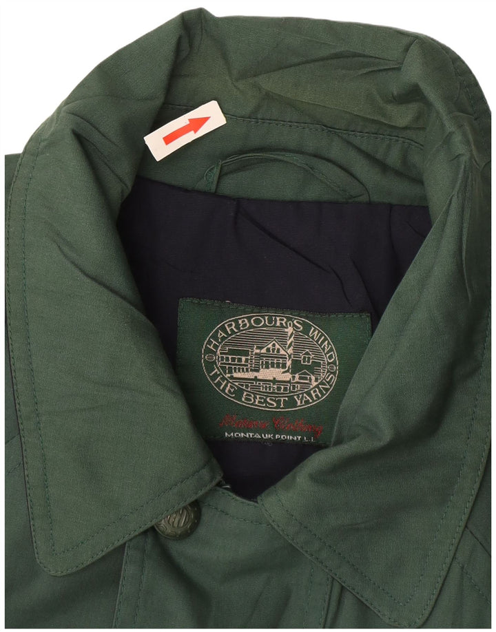Jaqueta utilitária masculina vintage UK 42 XL verde