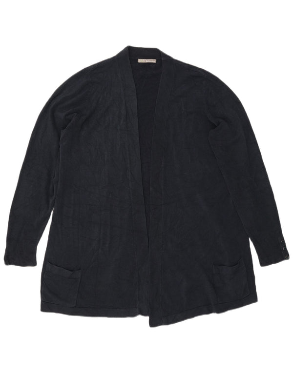 Suéter cardigã aberto feminino Marks & Spencer Reino Unido 22 3XL azul marinho acrílico