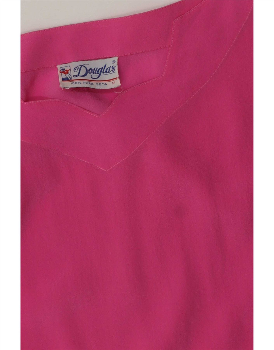 Blusa feminina sem mangas Douglas UK 14 seda rosa médio