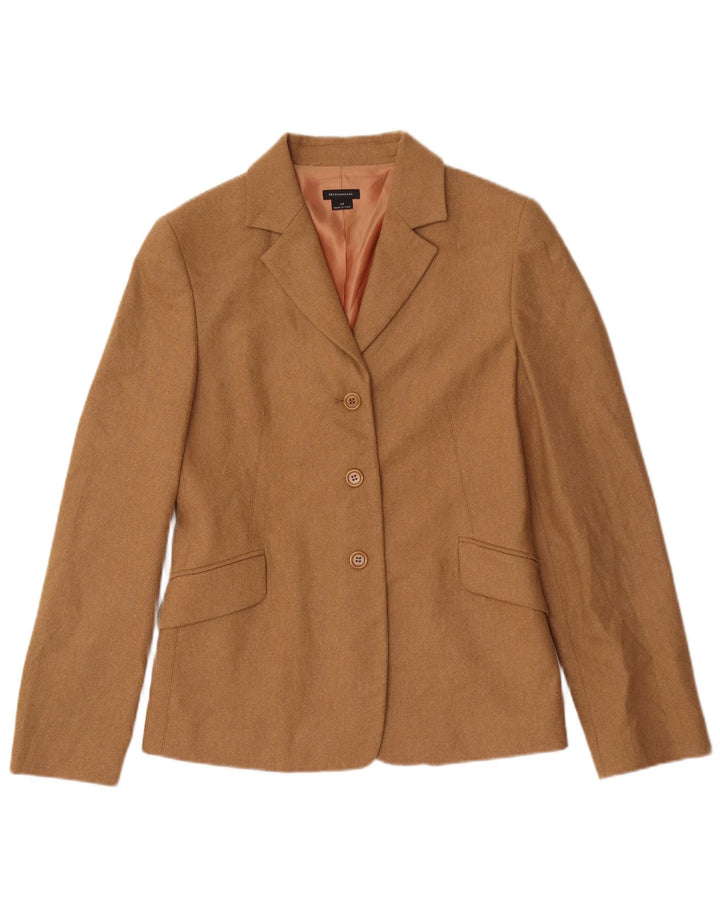 Jaqueta blazer feminina vintage com 3 botões IT 46 grande marrom