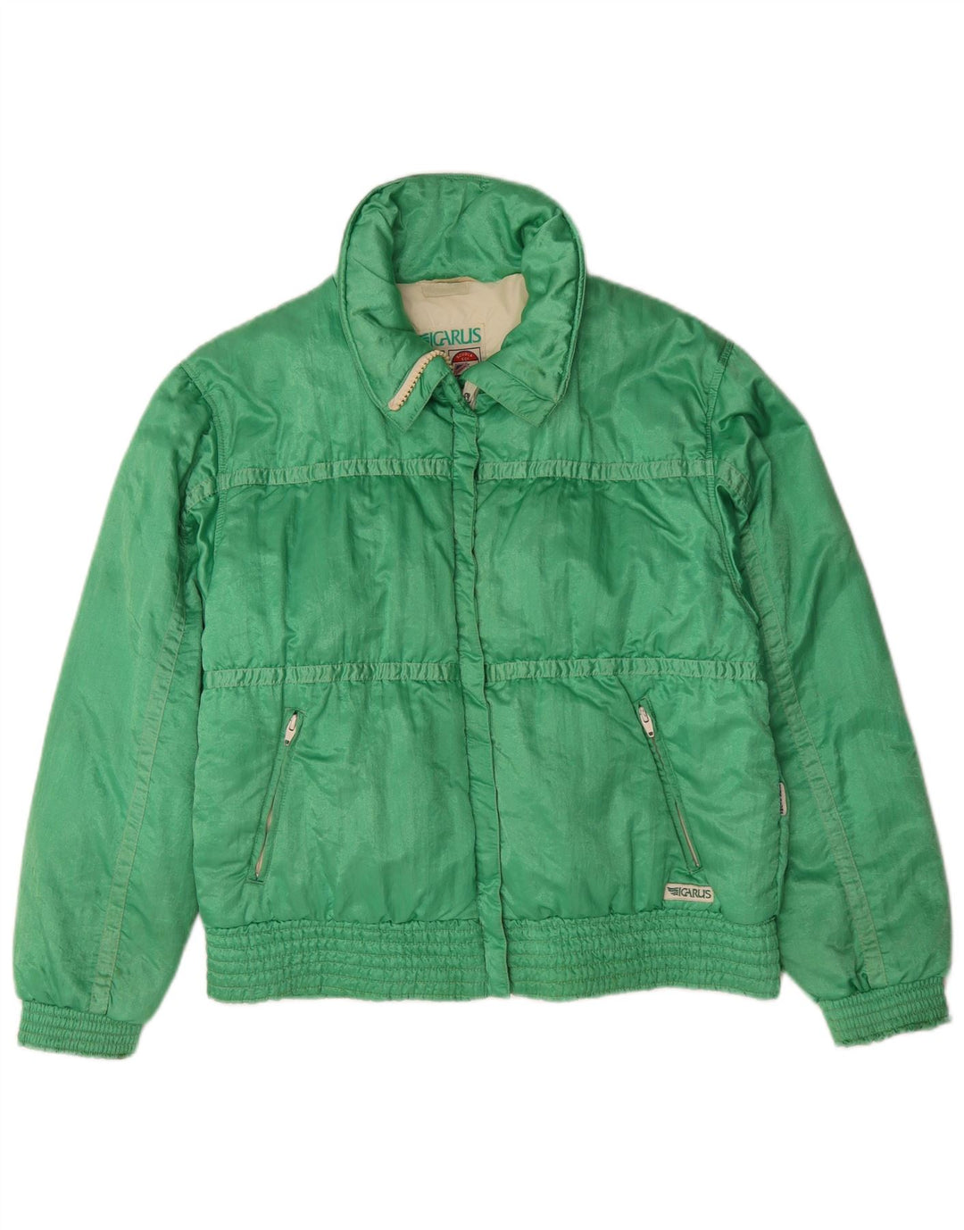 Jaqueta acolchoada feminina Icarus UK 14 poliamida verde médio