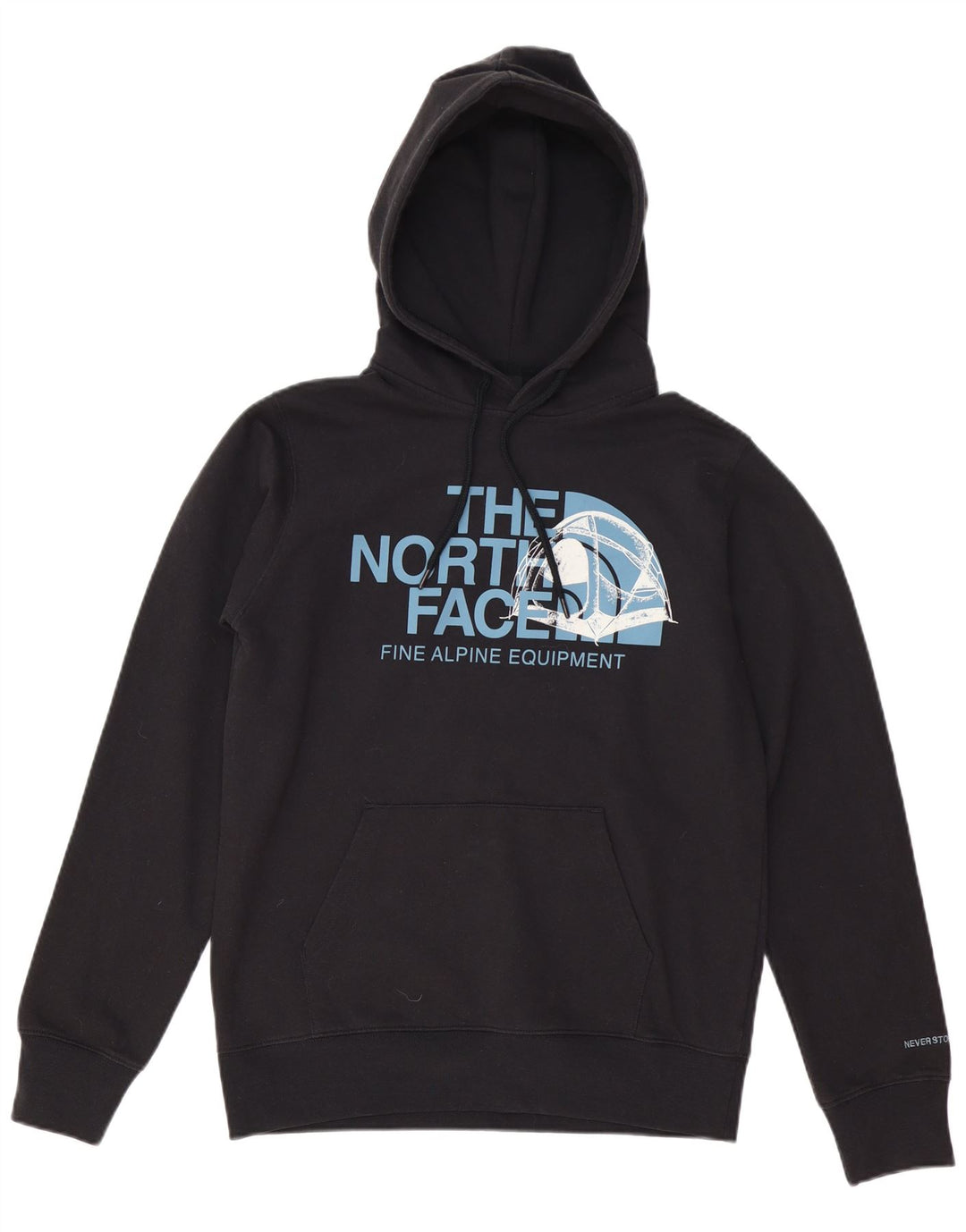 THE NORTH FACE Suéter gráfico masculino com capuz e algodão preto pequeno