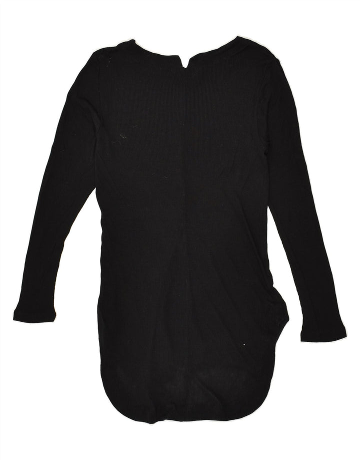 MASSIMO DUTTI Womens Tunic Top UK 8 Small Black | Vintage Massimo Dutti | Thrift | Second-Hand Massimo Dutti | Used Clothing | Messina Hembry 