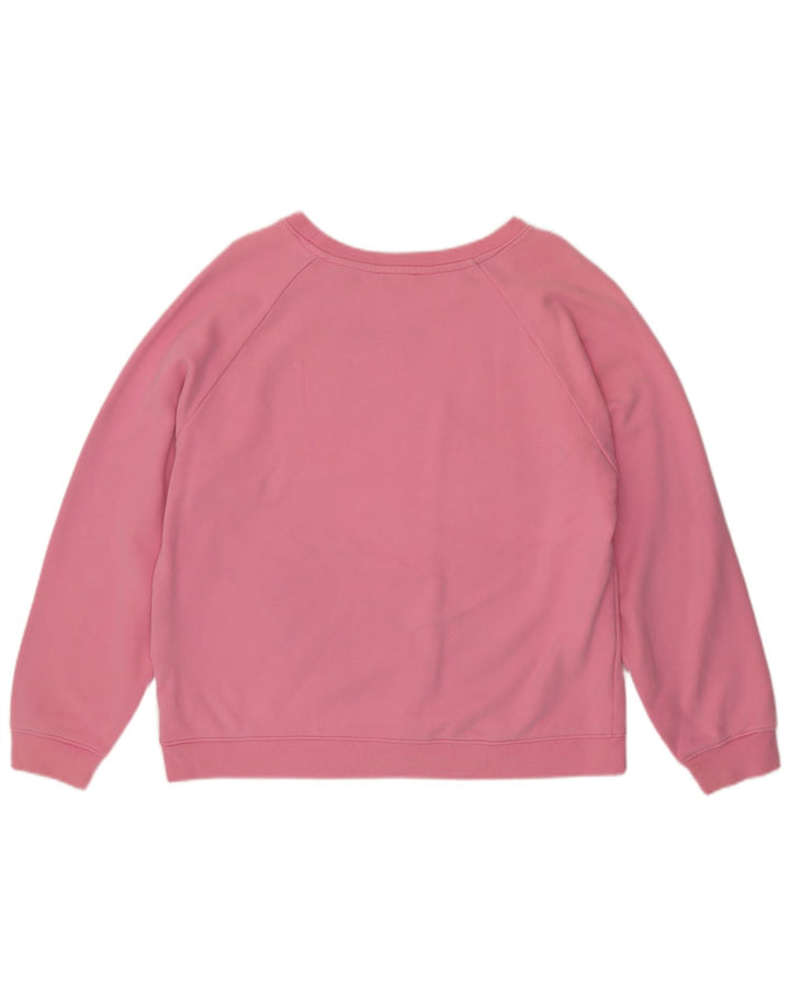 Moletom feminino Levi's com estampa oversized, Reino Unido 16, grande, rosa, algodão