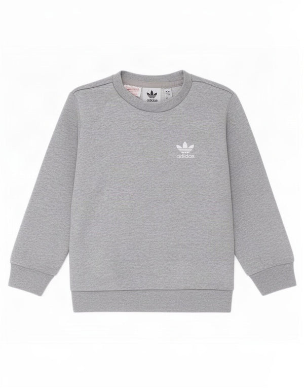 Suéter Adidas Menino 2-3 Anos Cinza Algodão