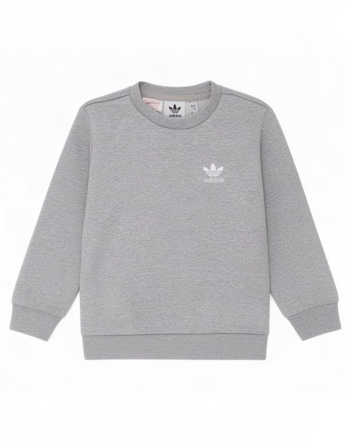 Suéter Adidas Menino 2-3 Anos Cinza Algodão