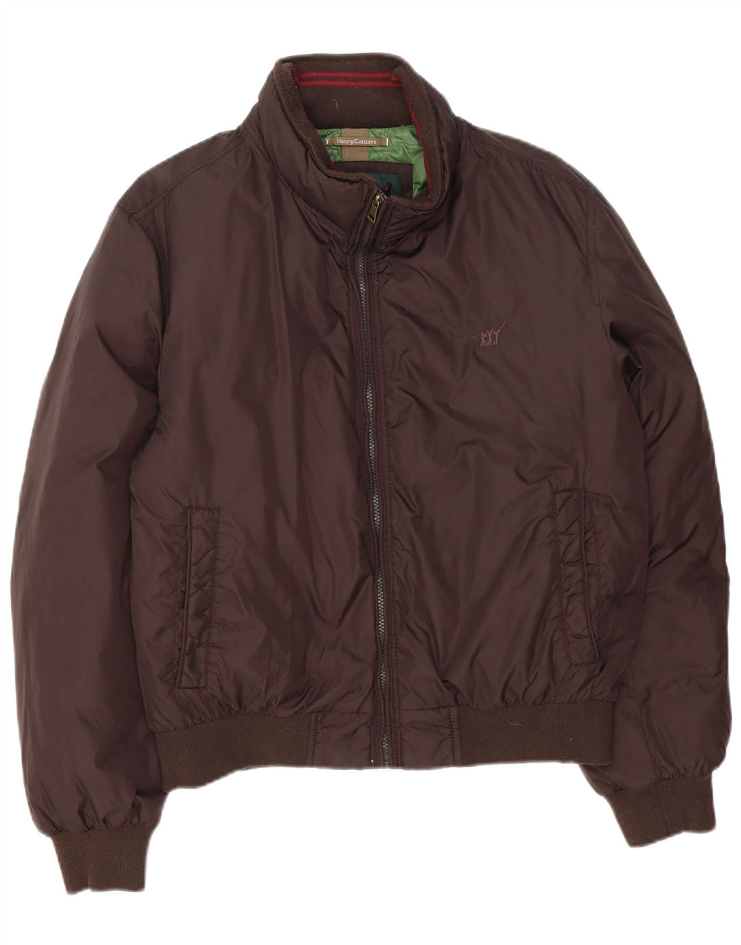 Jaqueta bomber acolchoada masculina Henry Cottons IT 54 2XL poliamida marrom
