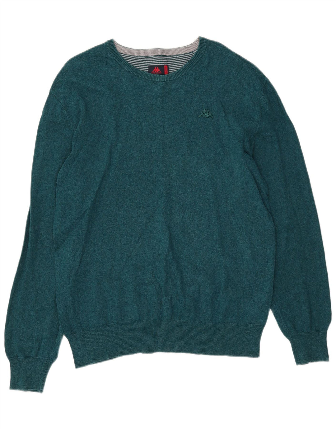 Suéter masculino Kappa com gola canoa grande algodão verde